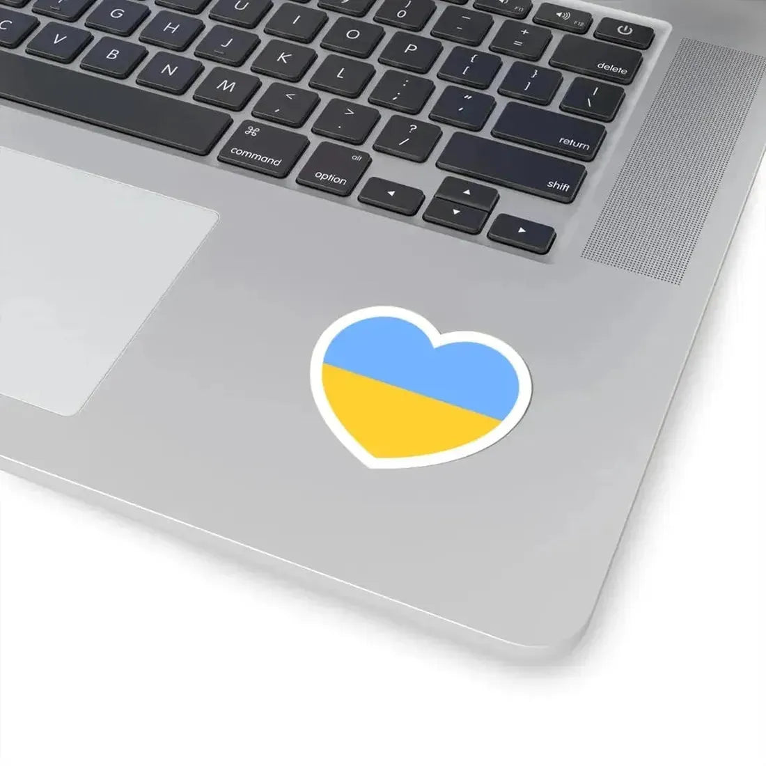 Heart Flag of Ukraine 1917-1921, 1991-1992 - STICKER Vinyl Kiss-Cut Decal - The Sticker Space