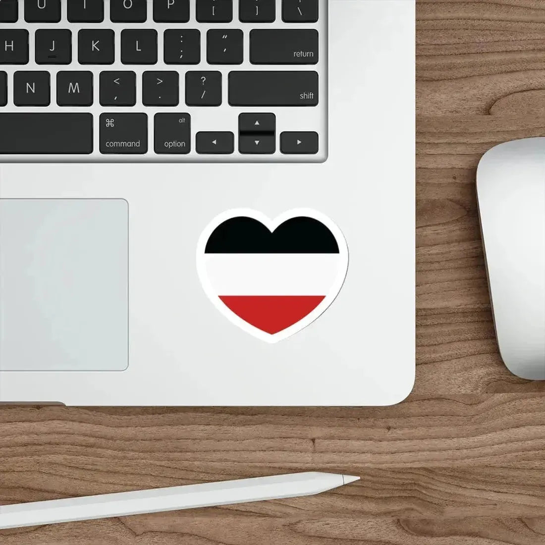 Heart Flag of Upper Volta - STICKER Vinyl Die-Cut Decal - The Sticker Space