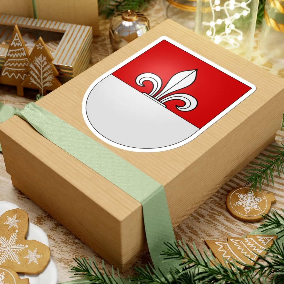 Heitenried-coat of arms (Switzerland) (Coat of Arms) STICKER Vinyl Kiss-Cut Decal - The Sticker Space