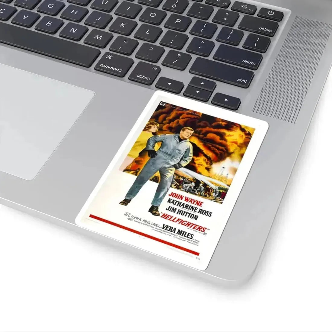 Hellfighters 1968 Movie Poster - STICKER Vinyl Kiss-Cut Decal - The Sticker Space