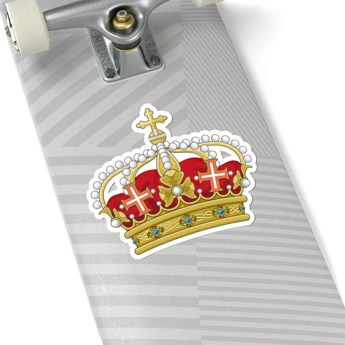 Heraldic Royal Crown of Italy (Italy) (Coat of Arms) STICKER Vinyl Kiss-Cut Decal - The Sticker Space