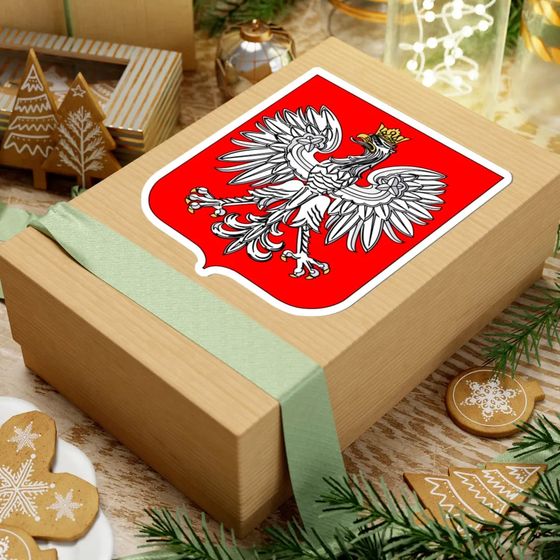 Herb III Rzeczpospolita (Poland) (Coat of Arms) STICKER Vinyl Kiss-Cut Decal - The Sticker Space