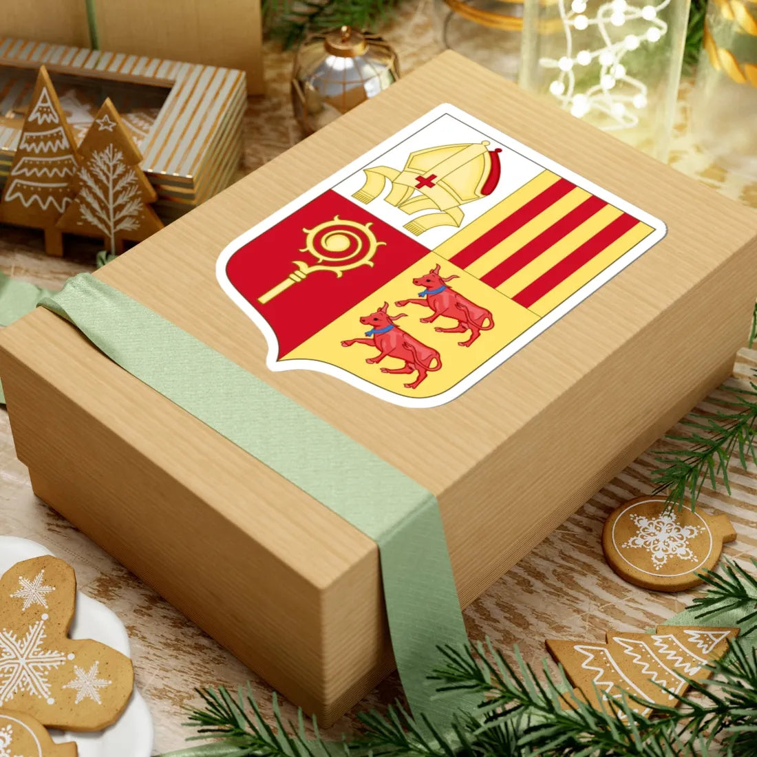 Historical Arms of French Co-Prince of Andorra (Andorra) (Coat of Arms) STICKER Vinyl Kiss-Cut Decal - The Sticker Space