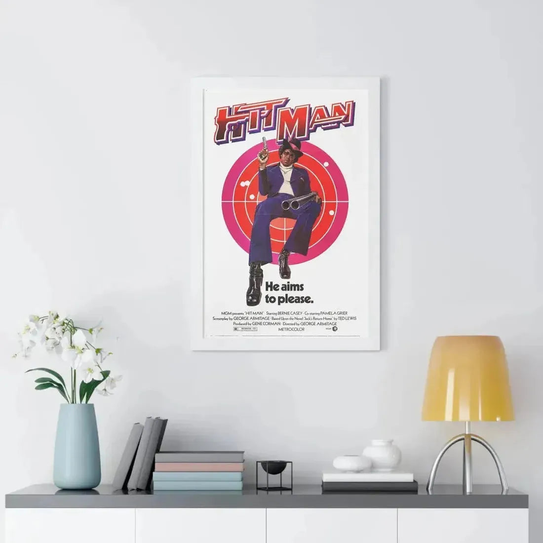 HIT MAN 1972 - Framed Movie Poster - The Sticker Space