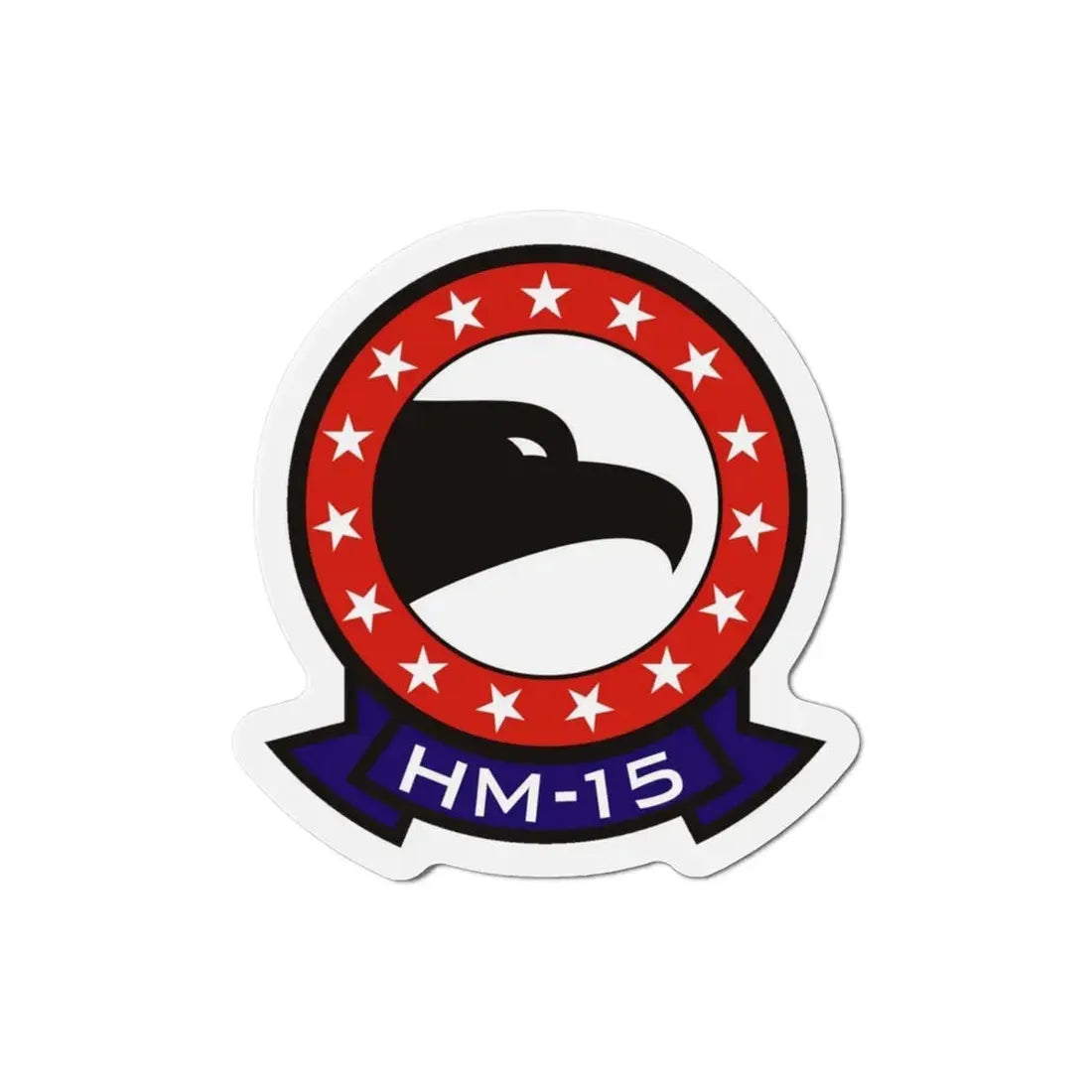 HM 15 Helicopter Mine Countermeasures Squadron 15 (U.S. Navy) Refrigerator Magnet 3 Inch - The Sticker Space