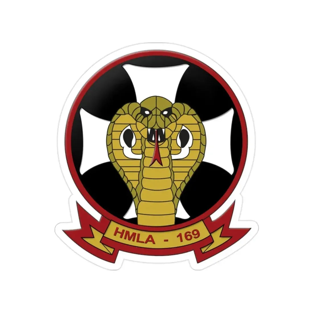 HMLA 169 Vipers (USMC) Transparent STICKER Die-Cut Vinyl Decal - The Sticker Space