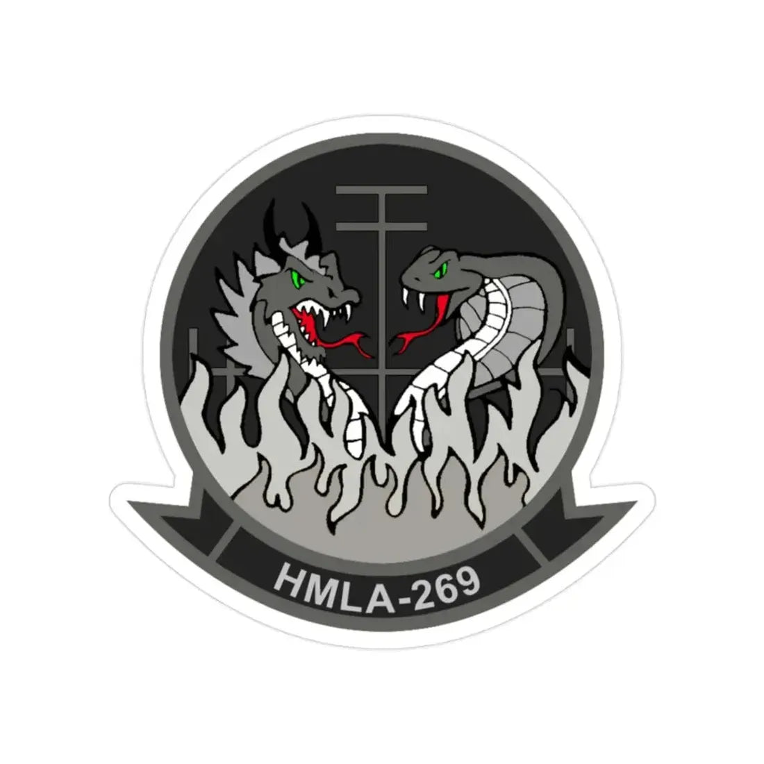 HMLA 269 (USMC) Transparent STICKER Die-Cut Vinyl Decal - The Sticker Space