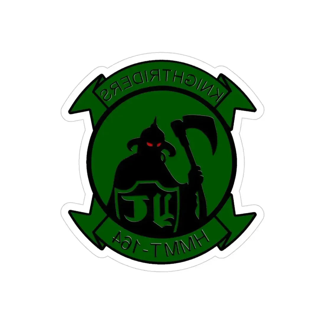 HMMT 164 (USMC) REVERSE PRINT Transparent Die-Cut STICKER - The Sticker Space