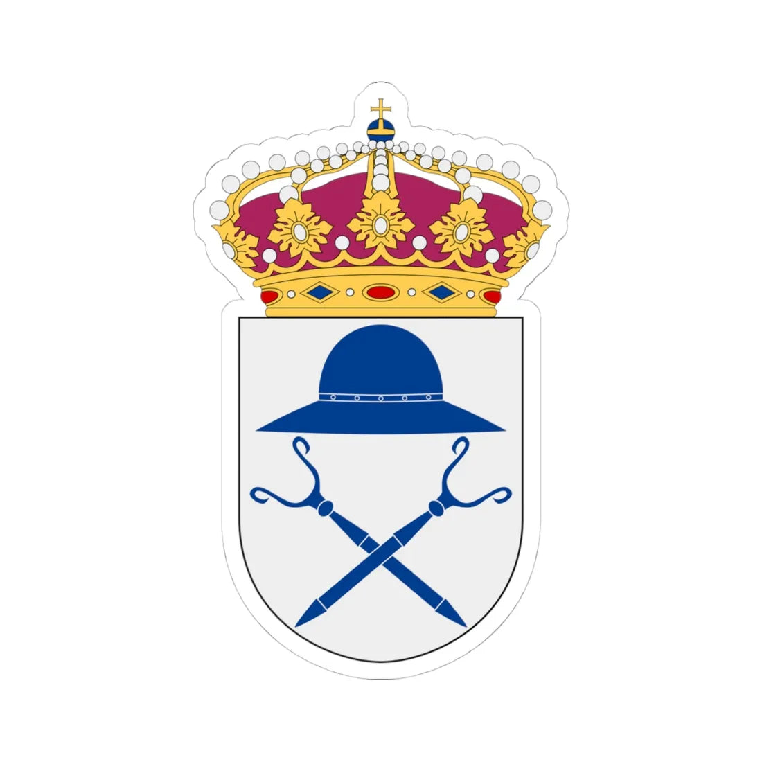 HMS Sundsvall vapen (Sweden) (Coat of Arms) STICKER Vinyl Kiss-Cut Decal - The Sticker Space