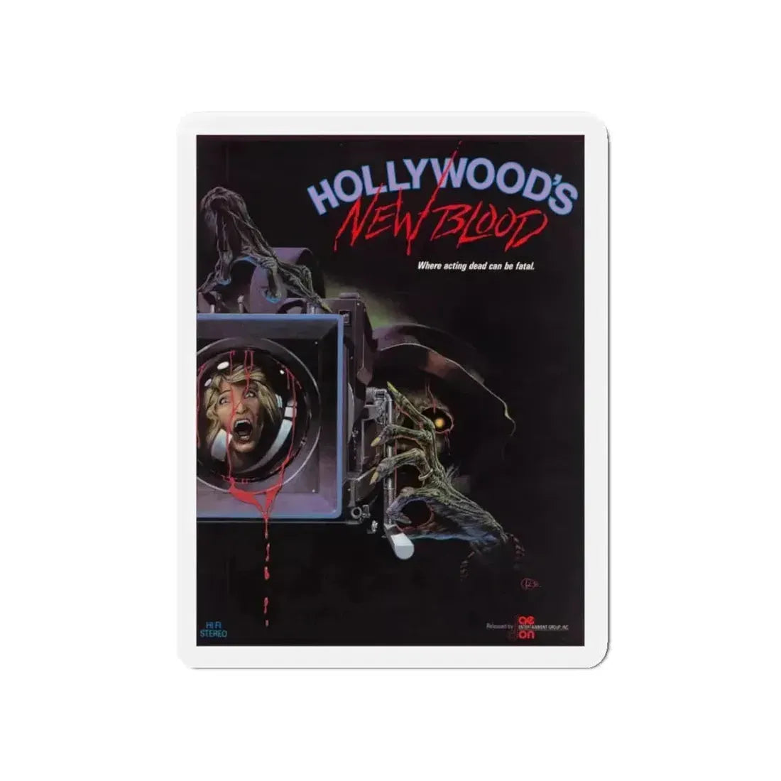 HOLLYWOOD'S NEW BLOOD 1988 Movie Poster - Refrigerator Magnet - The Sticker Space