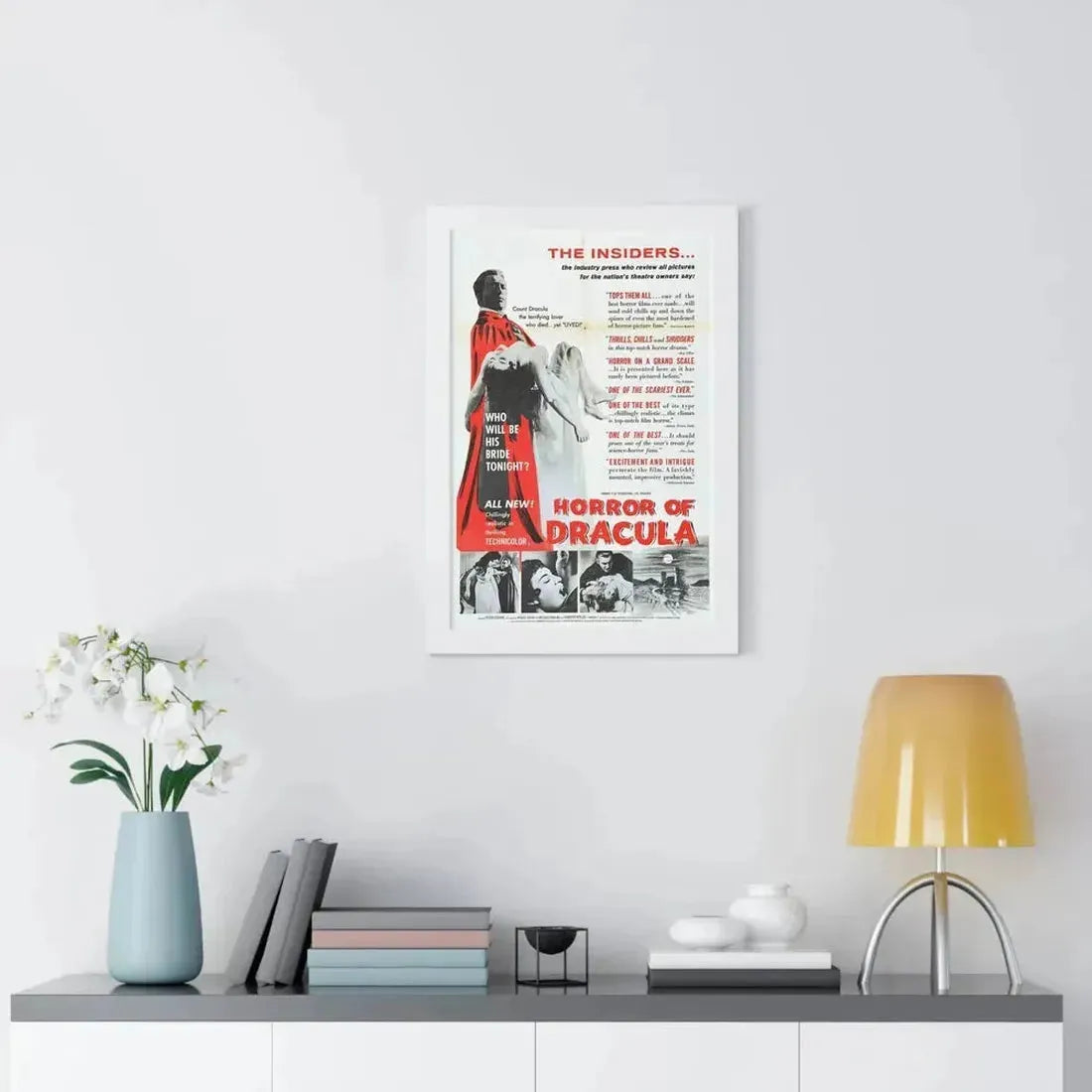 HORROR OF DRACULA (4) 1958 - Framed Movie Poster - The Sticker Space