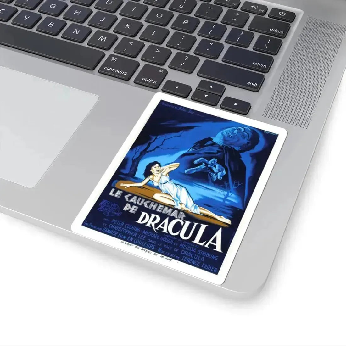 HORROR OF DRACULA (FRENCH) 1958 Movie Poster - STICKER Vinyl Kiss-Cut Decal - The Sticker Space