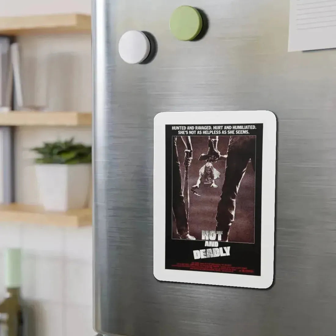 HOT AND DEADLY 1982 Movie Poster - Refrigerator Magnet - The Sticker Space