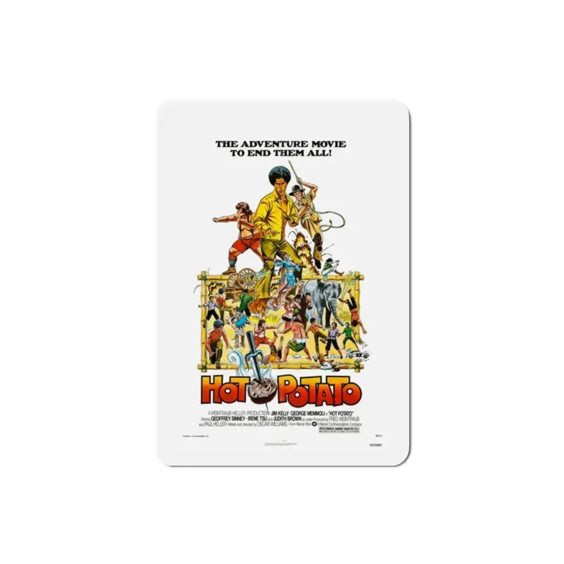 Hot Potato 1976 Movie Poster Refrigerator Magnet - The Sticker Space