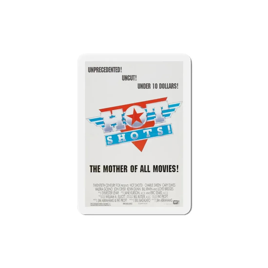 Hot Shots 1991 Movie Poster Refrigerator Magnet - The Sticker Space