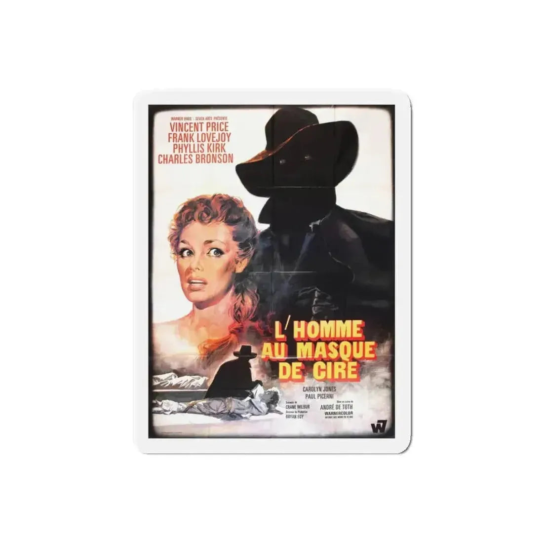 HOUSE OF WAX (FRENCH) 1953 Movie Poster - Refrigerator Magnet - The Sticker Space