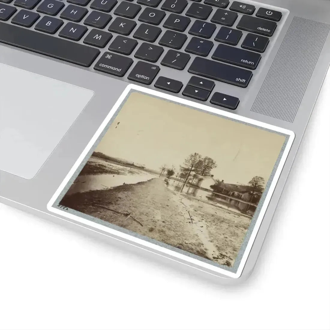 Houses in Flooded Area (U.S. Civil War) STICKER Vinyl Kiss-Cut Decal - The Sticker Space