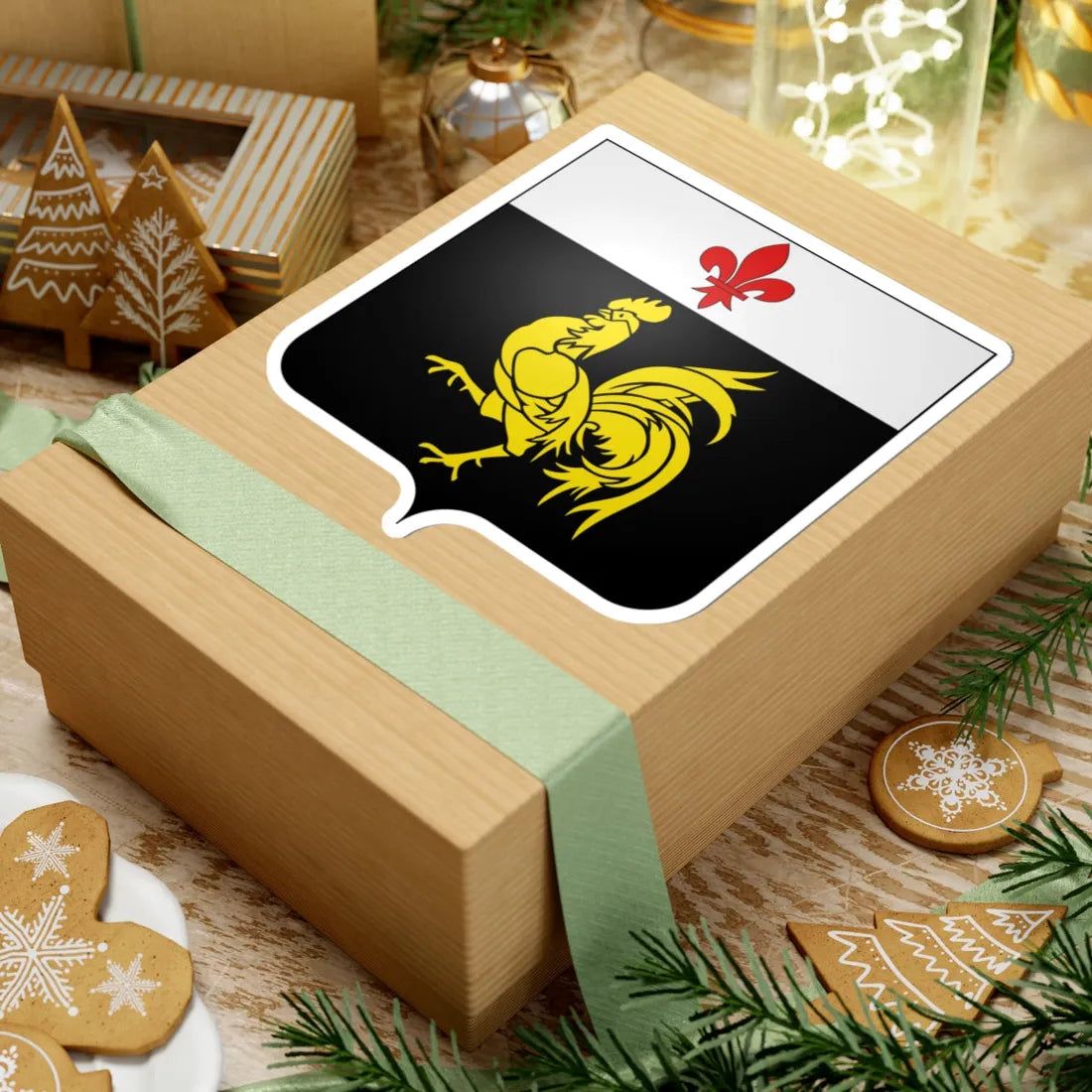 Héraldique Ville BE Charleroi 1995 (Belgium) (Coat of Arms) STICKER Vinyl Kiss-Cut Decal - The Sticker Space