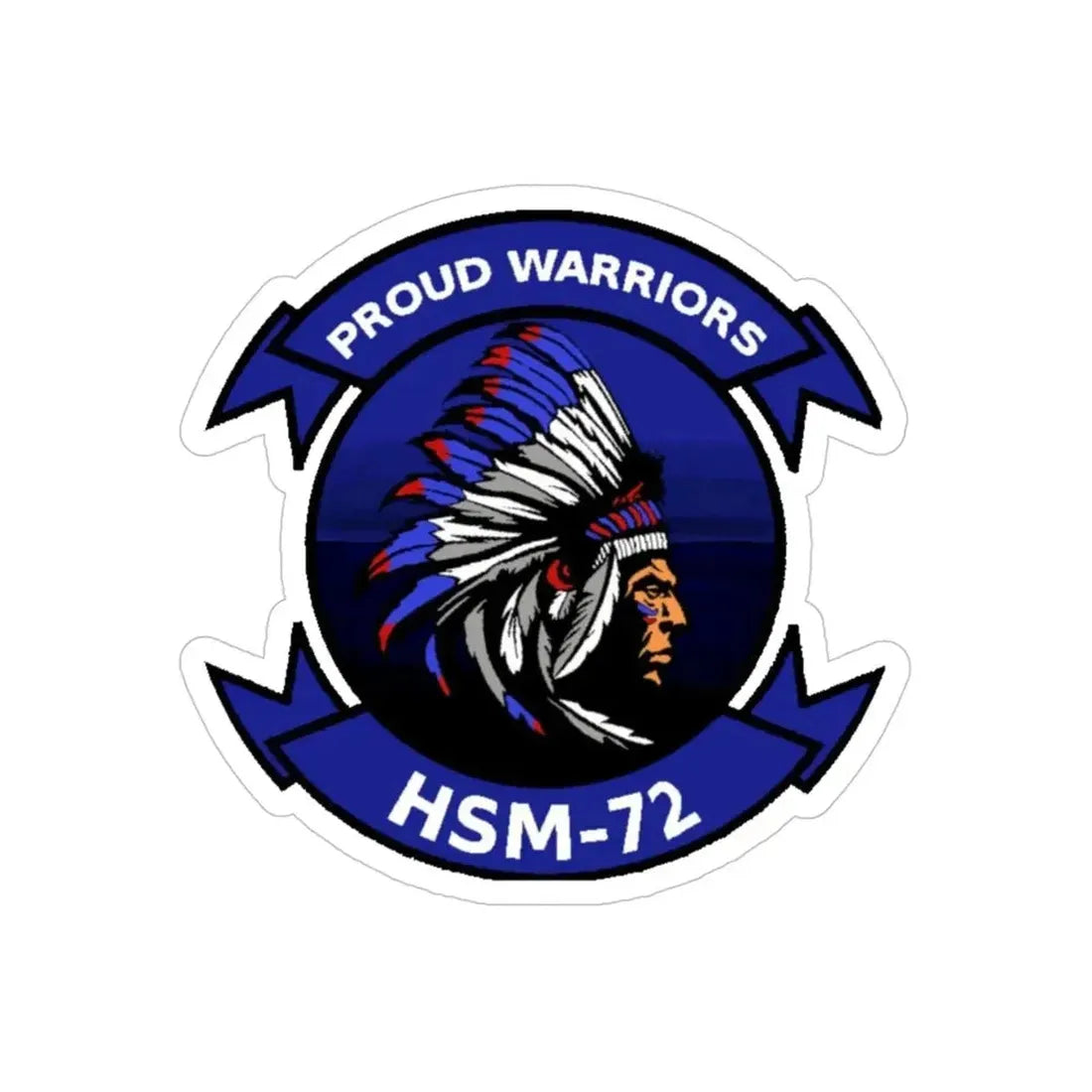 HSM 72 Helicopter Maritime Strike Squadron 72 (U.S. Navy) Transparent STICKER Die-Cut Vinyl Decal - The Sticker Space