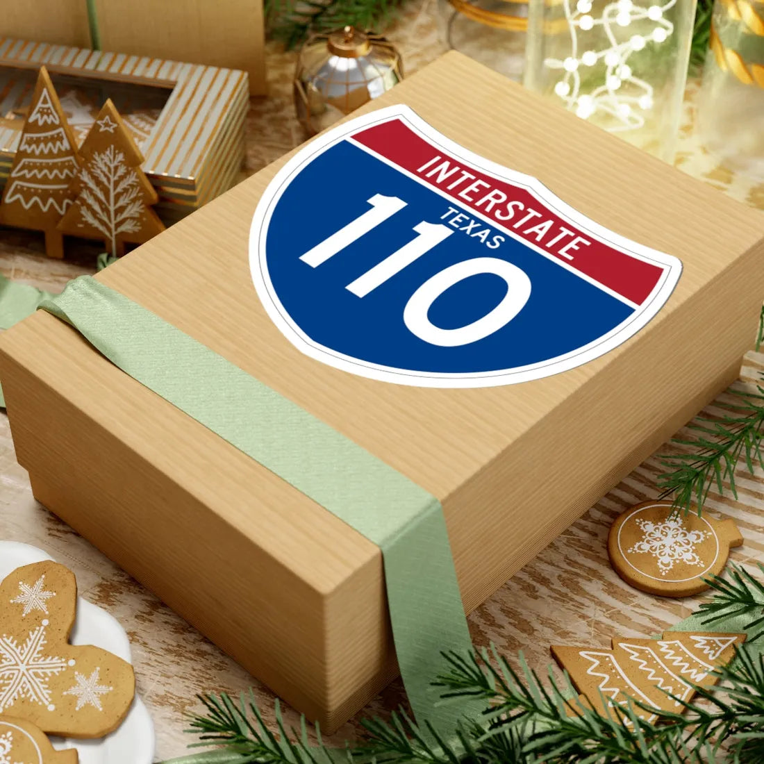 I-110 TX (Texas) (Road Sign) STICKER Vinyl Kiss-Cut Decal - The Sticker Space