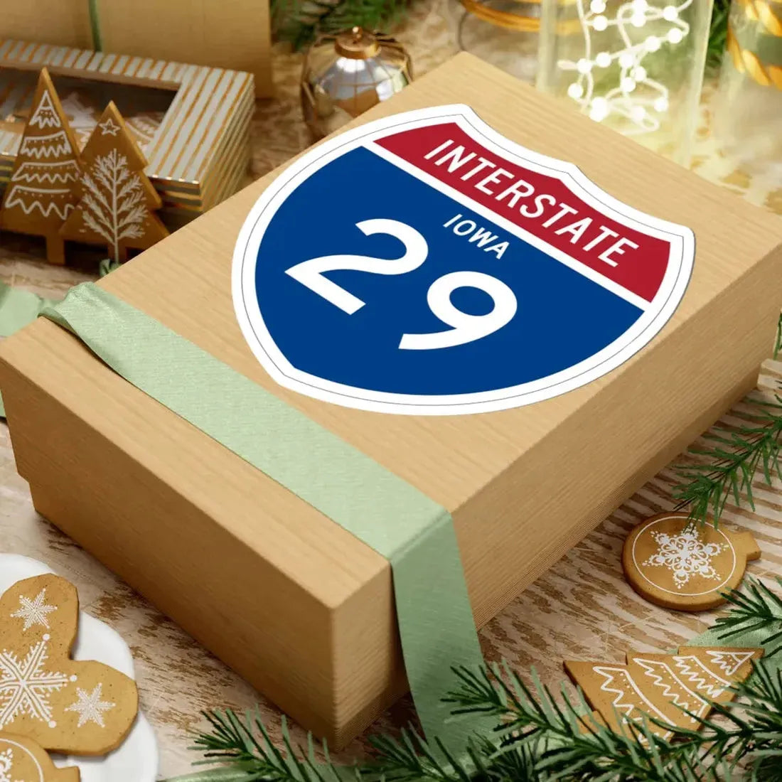 I-29 IA 1957 (Iowa) (Road Sign) STICKER Vinyl Kiss-Cut Decal - The Sticker Space