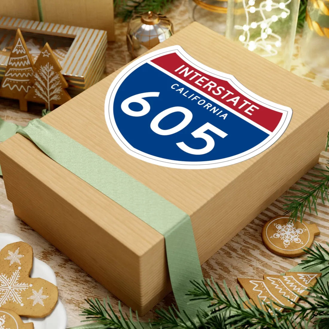 I-605 CA (California) (Road Sign) STICKER Vinyl Kiss-Cut Decal - The Sticker Space