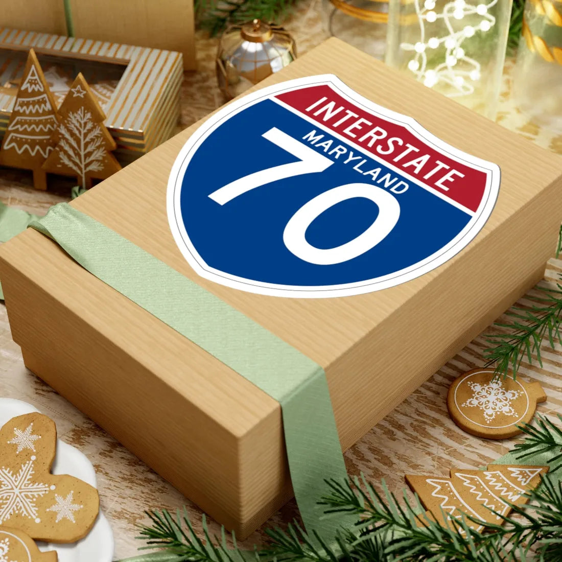 I-70 MD (Maryland) (Road Sign) STICKER Vinyl Kiss-Cut Decal - The Sticker Space