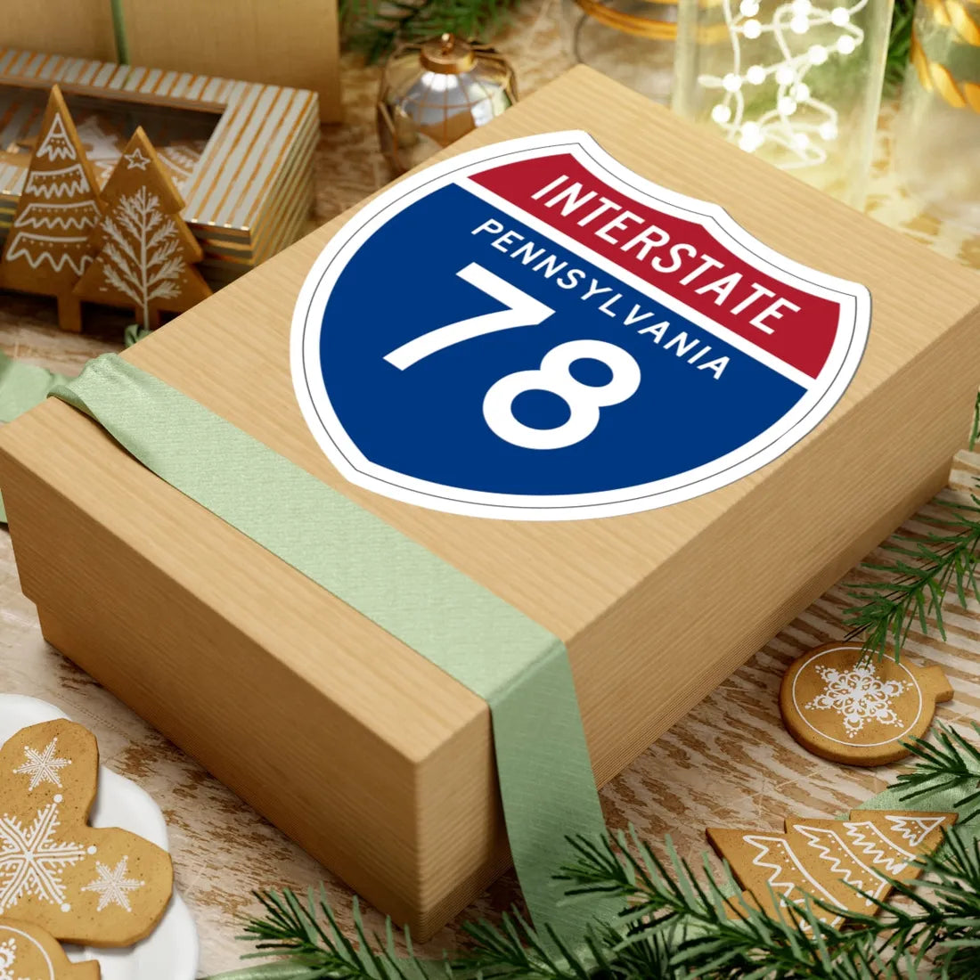 I-78 PA 1957 (Pennsylvania) (Road Sign) STICKER Vinyl Kiss-Cut Decal - The Sticker Space