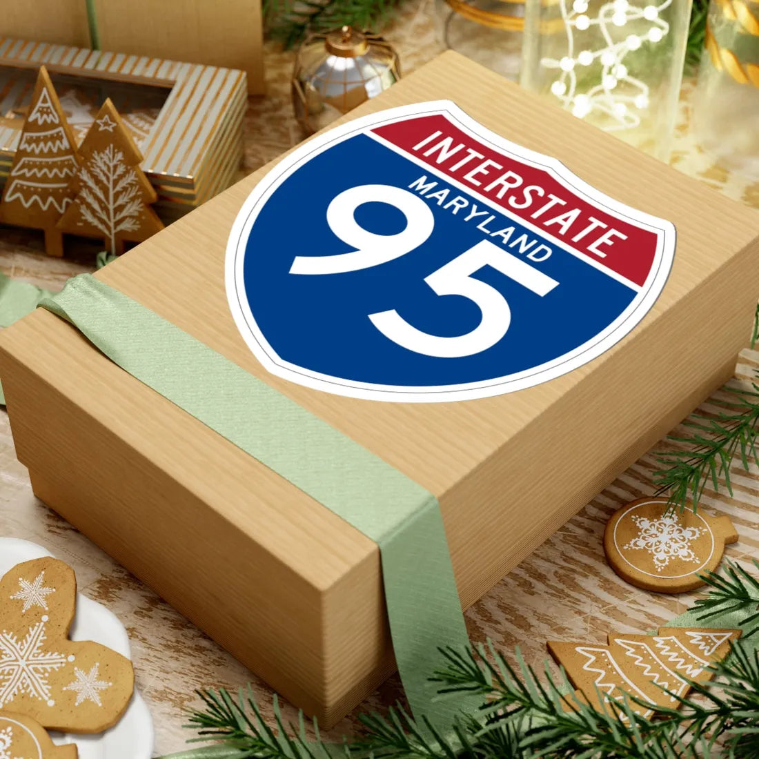 I-95 MD (Maryland) (Road Sign) STICKER Vinyl Kiss-Cut Decal - The Sticker Space