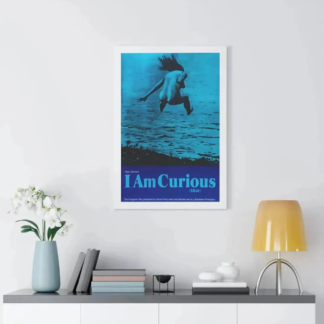 I AM CURIOUS (BLUE) 1968 - Framed Movie Poster - The Sticker Space