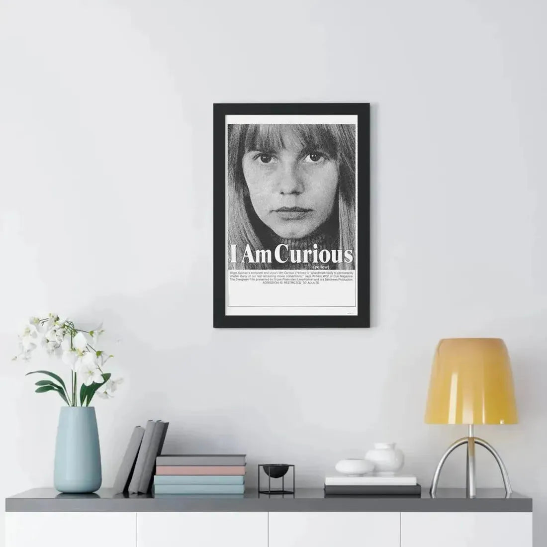I AM CURIOUS (YELLOW) 1967 - Framed Movie Poster - The Sticker Space