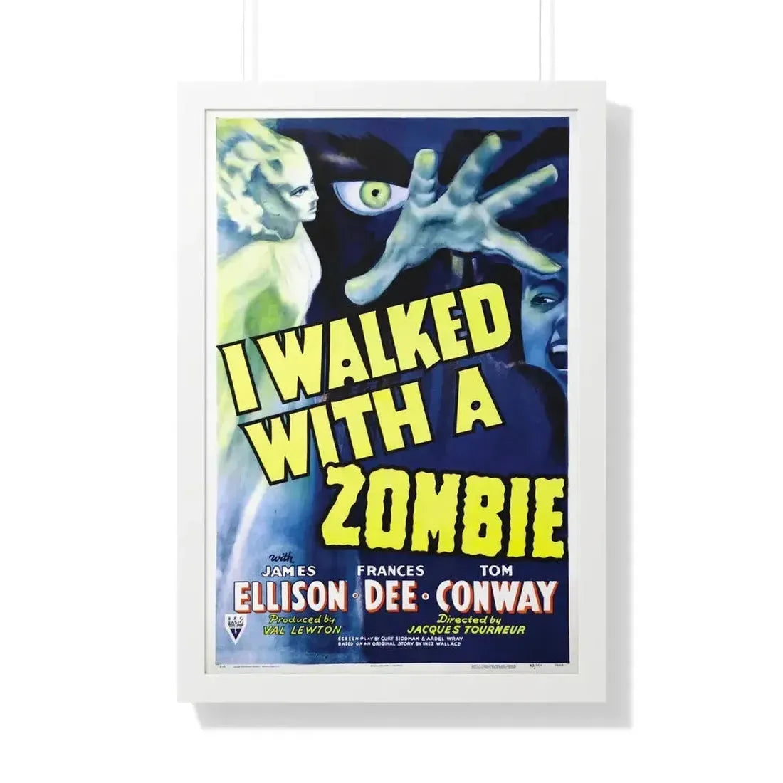 I WALKED WITH A ZOMBIE (2) 1943 - Framed Movie Poster - The Sticker Space