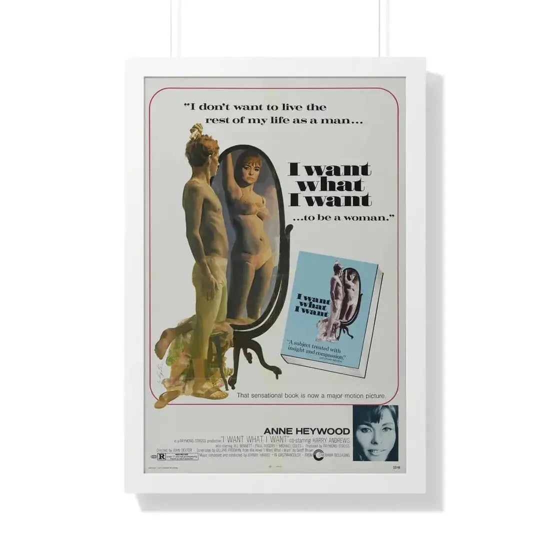I WANT WHAT I WANT 1972 - Framed Movie Poster - The Sticker Space