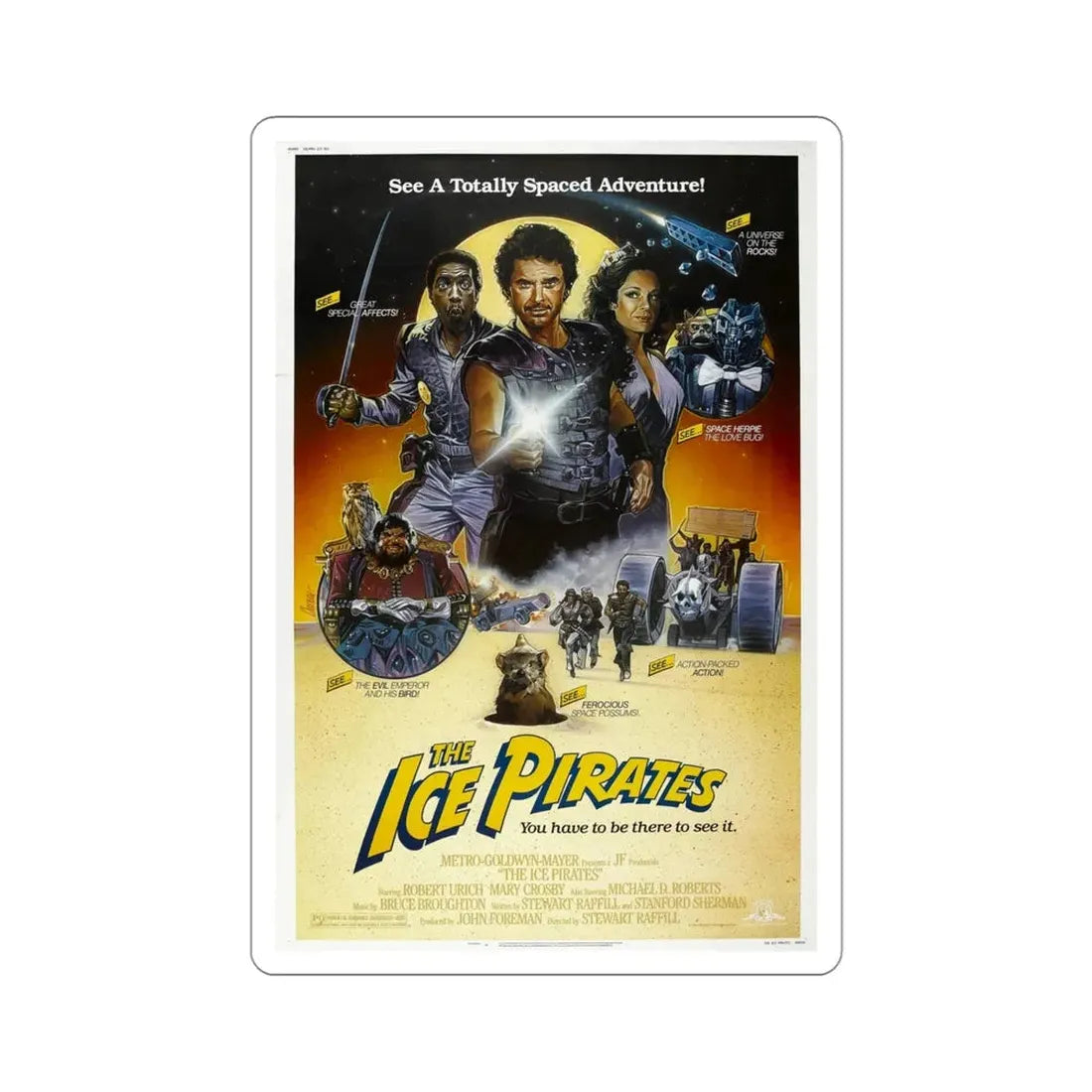 Ice Pirates 1984 Movie Poster STICKER Vinyl Die-Cut Decal - The Sticker Space