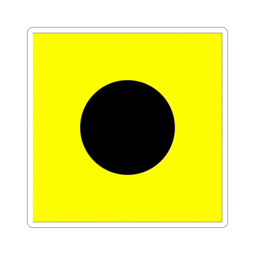 ICS India (International Code of Signals) STICKER Vinyl Die-Cut Decal - The Sticker Space