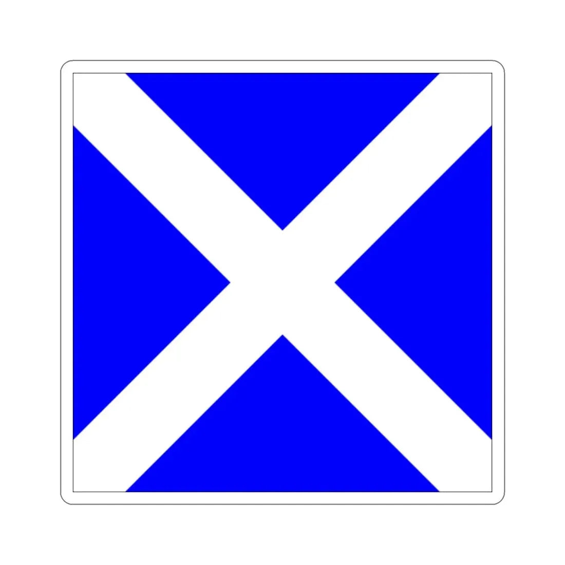 ICS Mike (International Code of Signals) STICKER Vinyl Die-Cut Decal - The Sticker Space