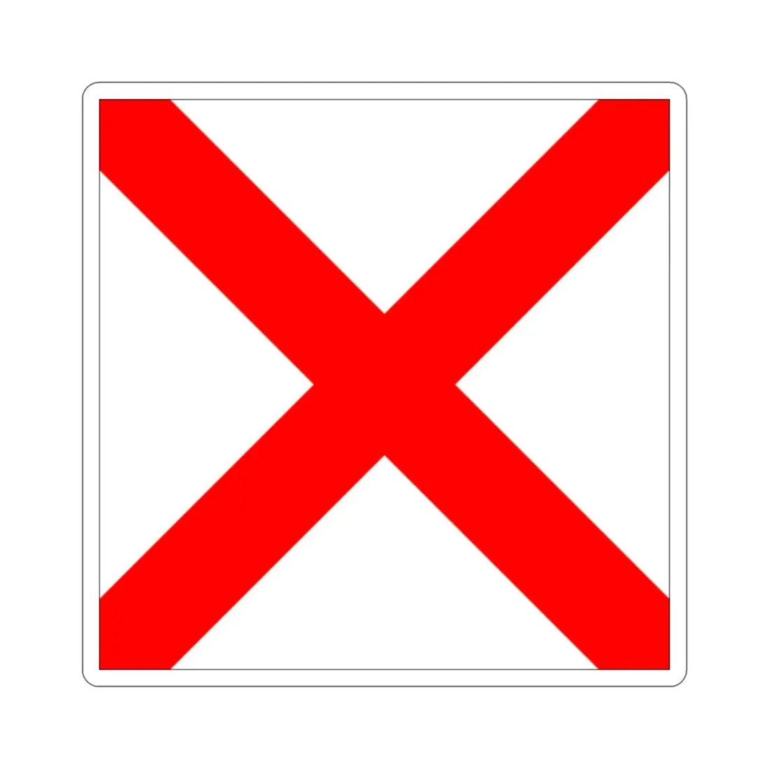 ICS Victor (International Code of Signals) STICKER Vinyl Die-Cut Decal - The Sticker Space