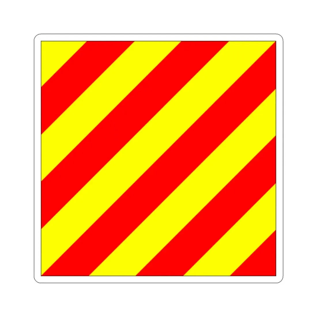 ICS Yankee (International Code of Signals) STICKER Vinyl Die-Cut Decal - The Sticker Space