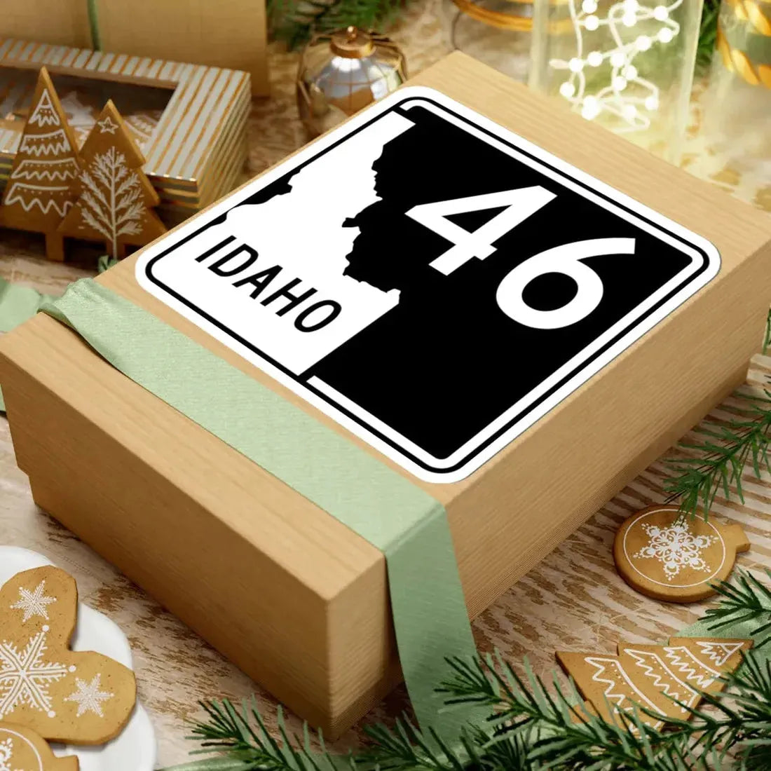 ID-46 (Idaho) (Road Sign) STICKER Vinyl Kiss-Cut Decal - The Sticker Space