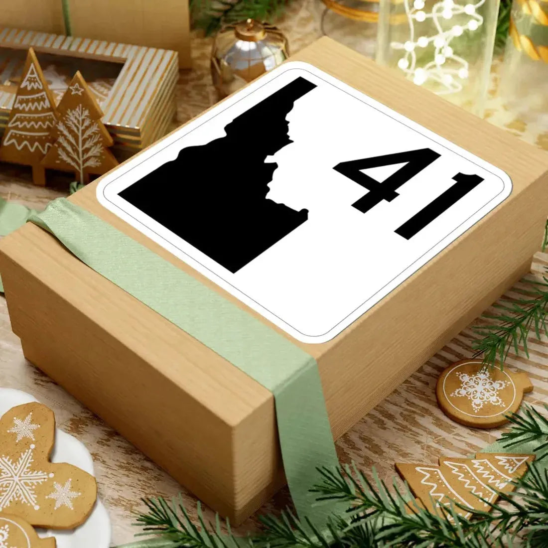 Idaho 41 (Idaho) (Road Sign) STICKER Vinyl Kiss-Cut Decal - The Sticker Space