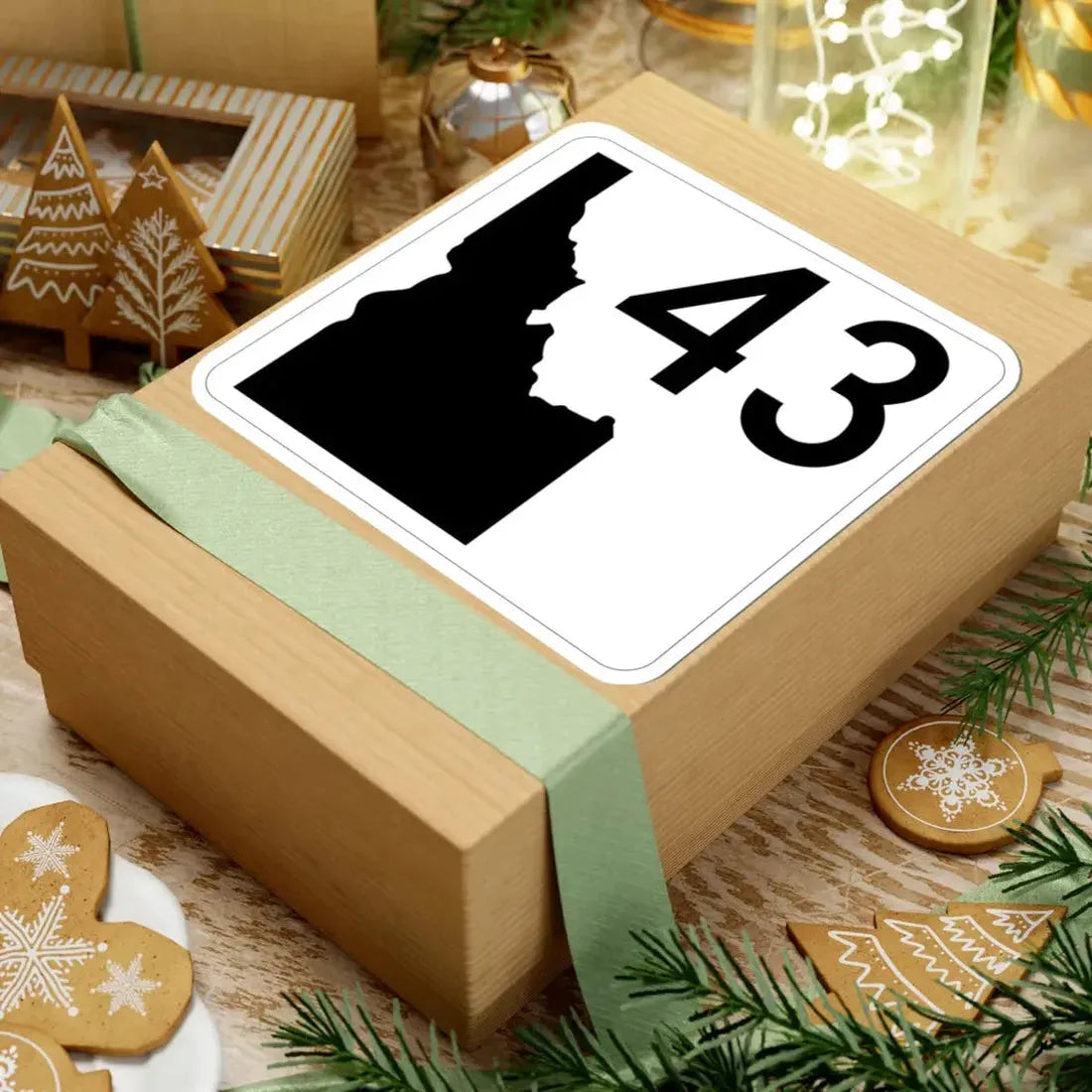 Idaho 43 (Idaho) (Road Sign) STICKER Vinyl Kiss-Cut Decal - The Sticker Space