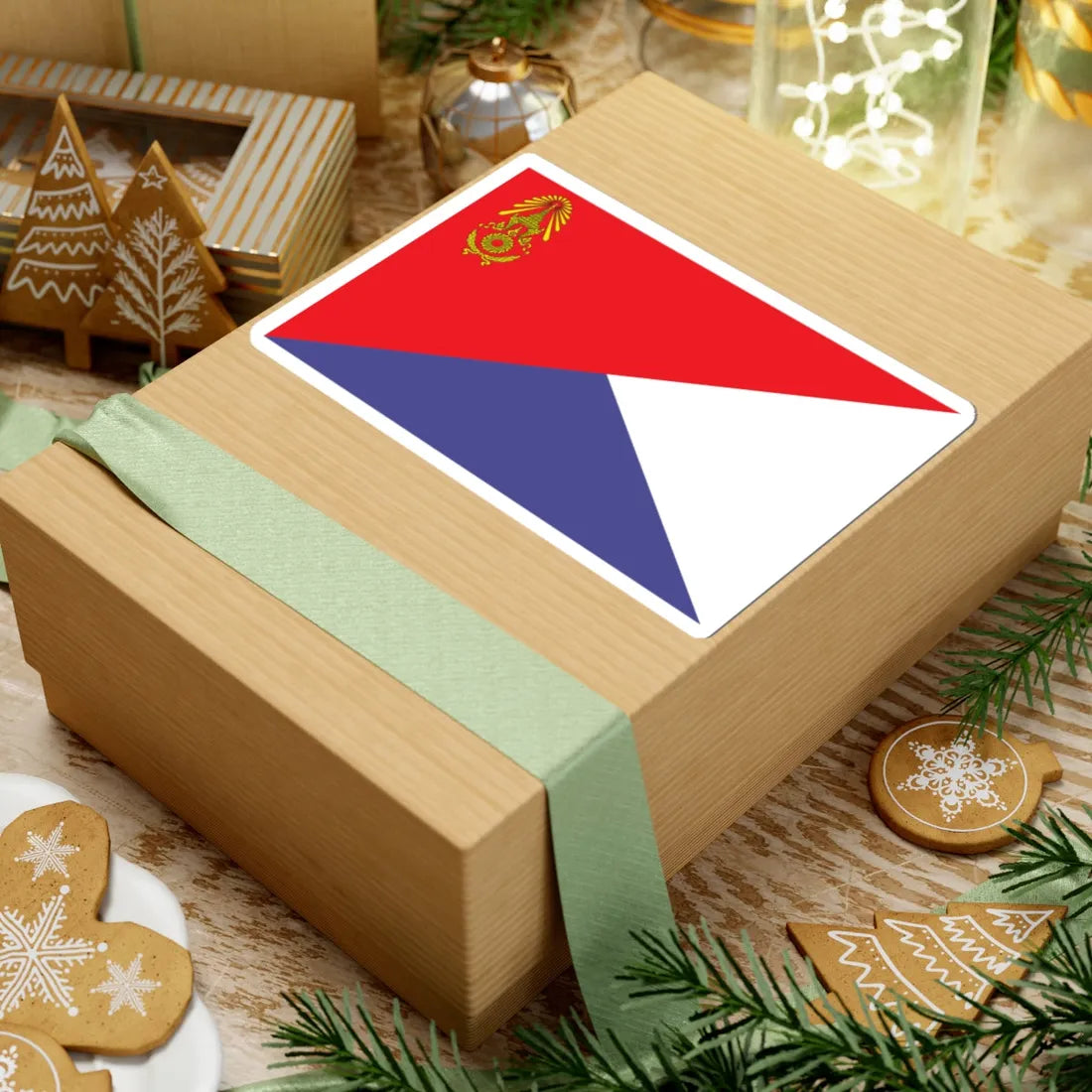 Identification Flag Thai Army Battalion Cavalry (Thailand) STICKER Vinyl Kiss-Cut Decal - The Sticker Space