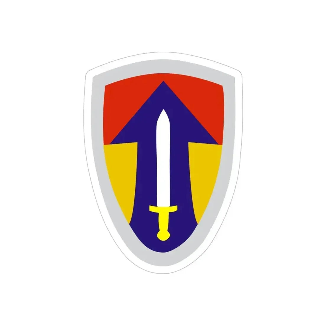 II Field Force Vietnam (U.S. Army) REVERSE PRINT Transparent Die-Cut STICKER - The Sticker Space