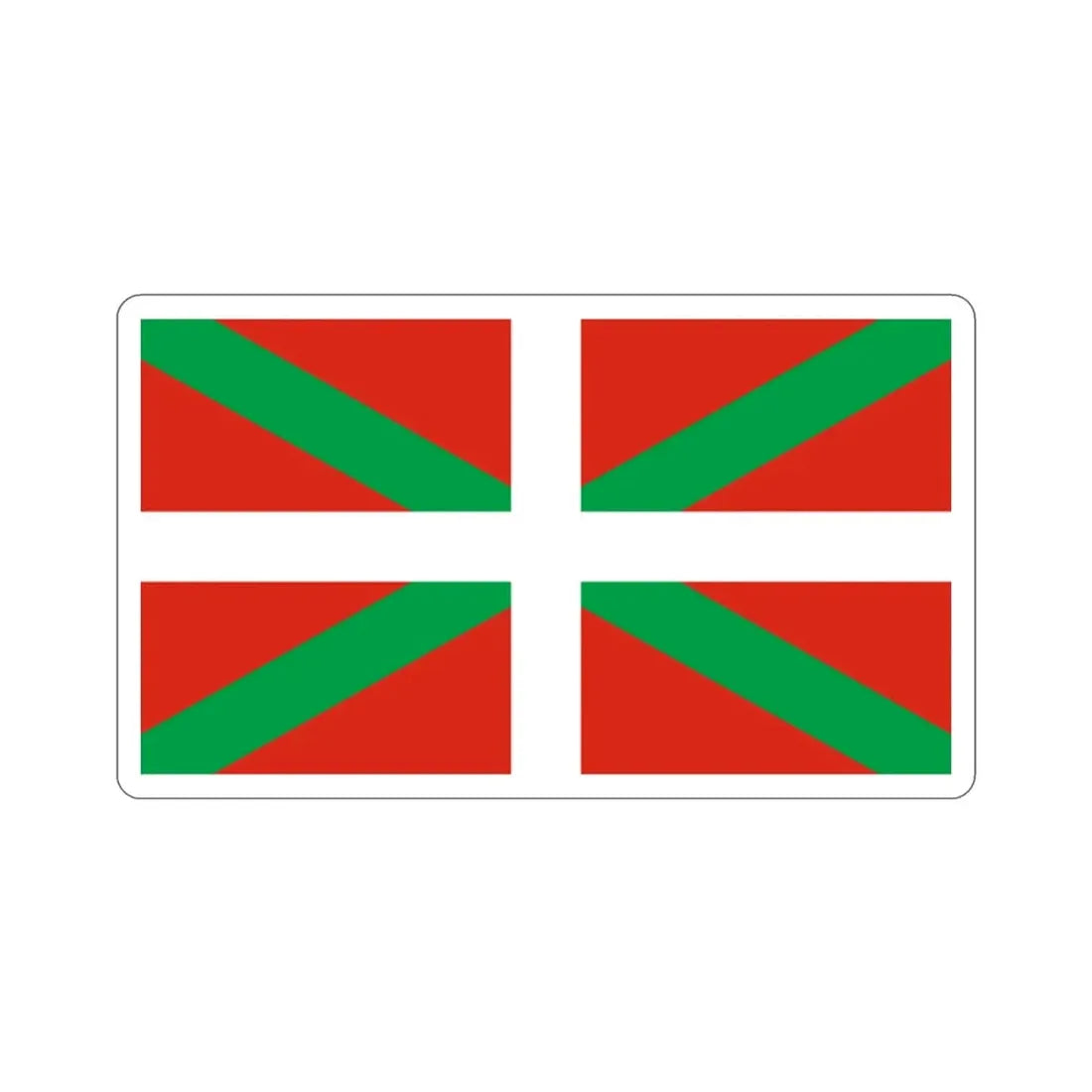 Ikurriña the Flag of the Basque Country Spain STICKER Vinyl Die-Cut Decal - The Sticker Space