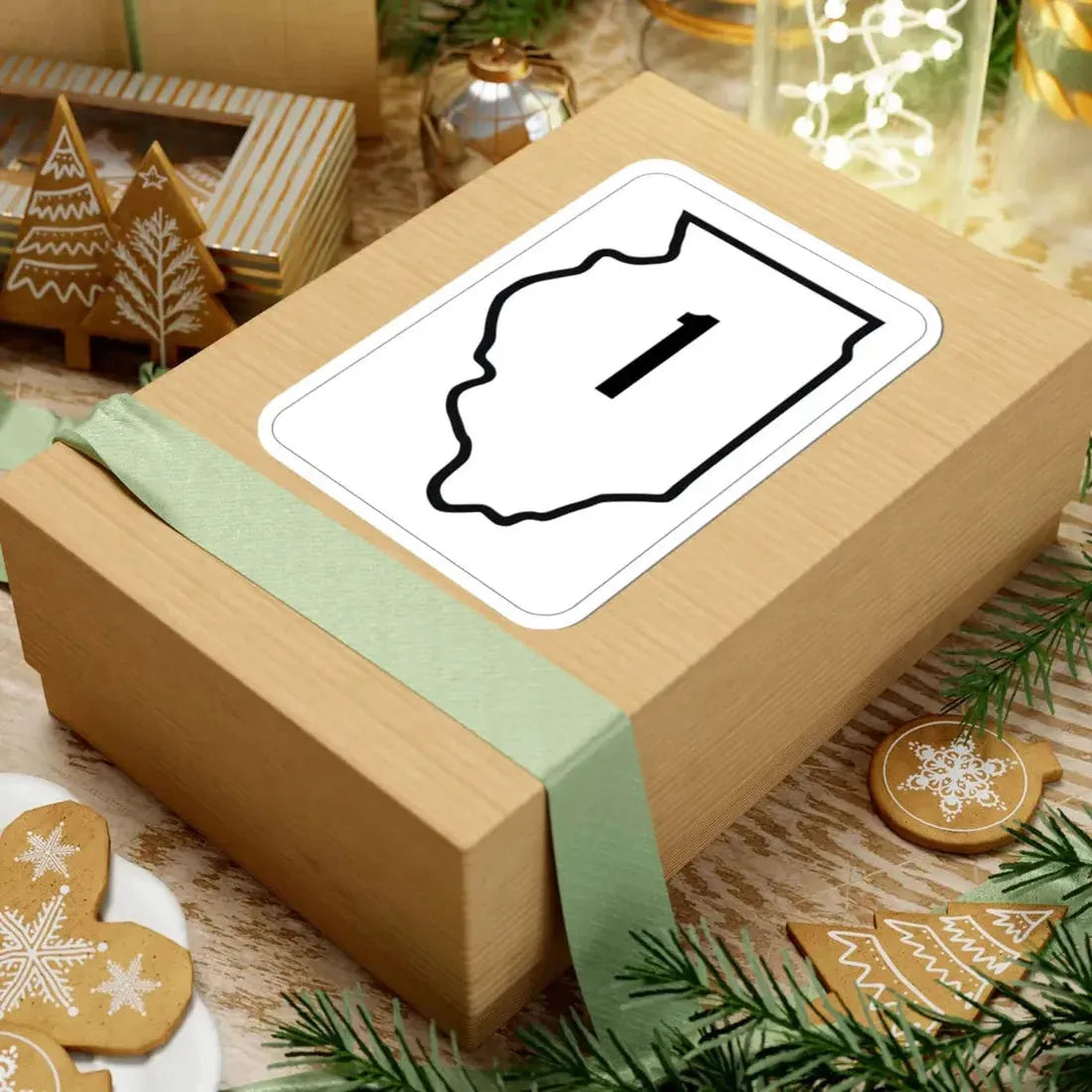 Illinois 1 1950 (Illinois) (Road Sign) STICKER Vinyl Kiss-Cut Decal - The Sticker Space