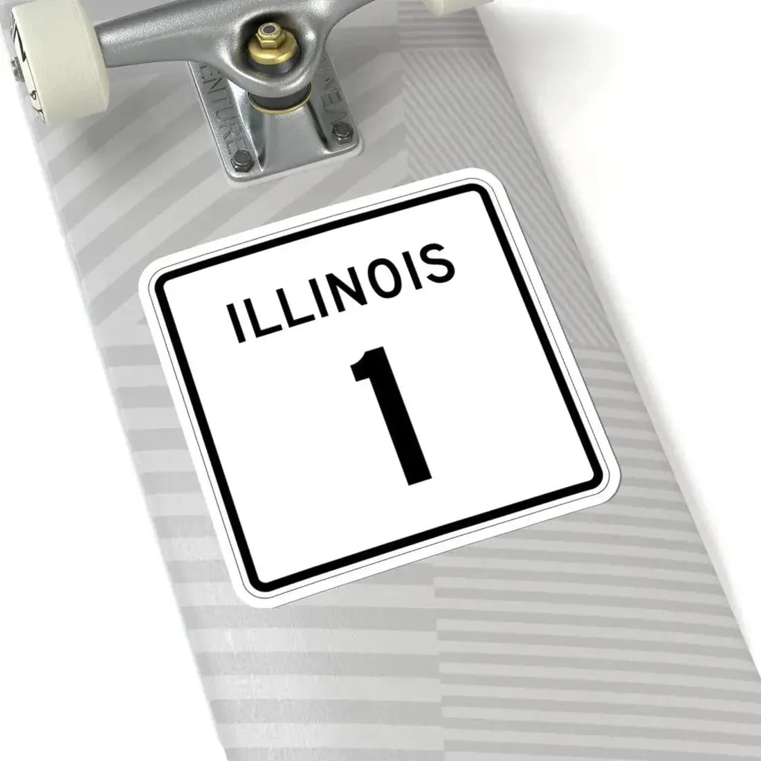 Illinois 1 (Illinois) (Road Sign) STICKER Vinyl Kiss-Cut Decal - The Sticker Space
