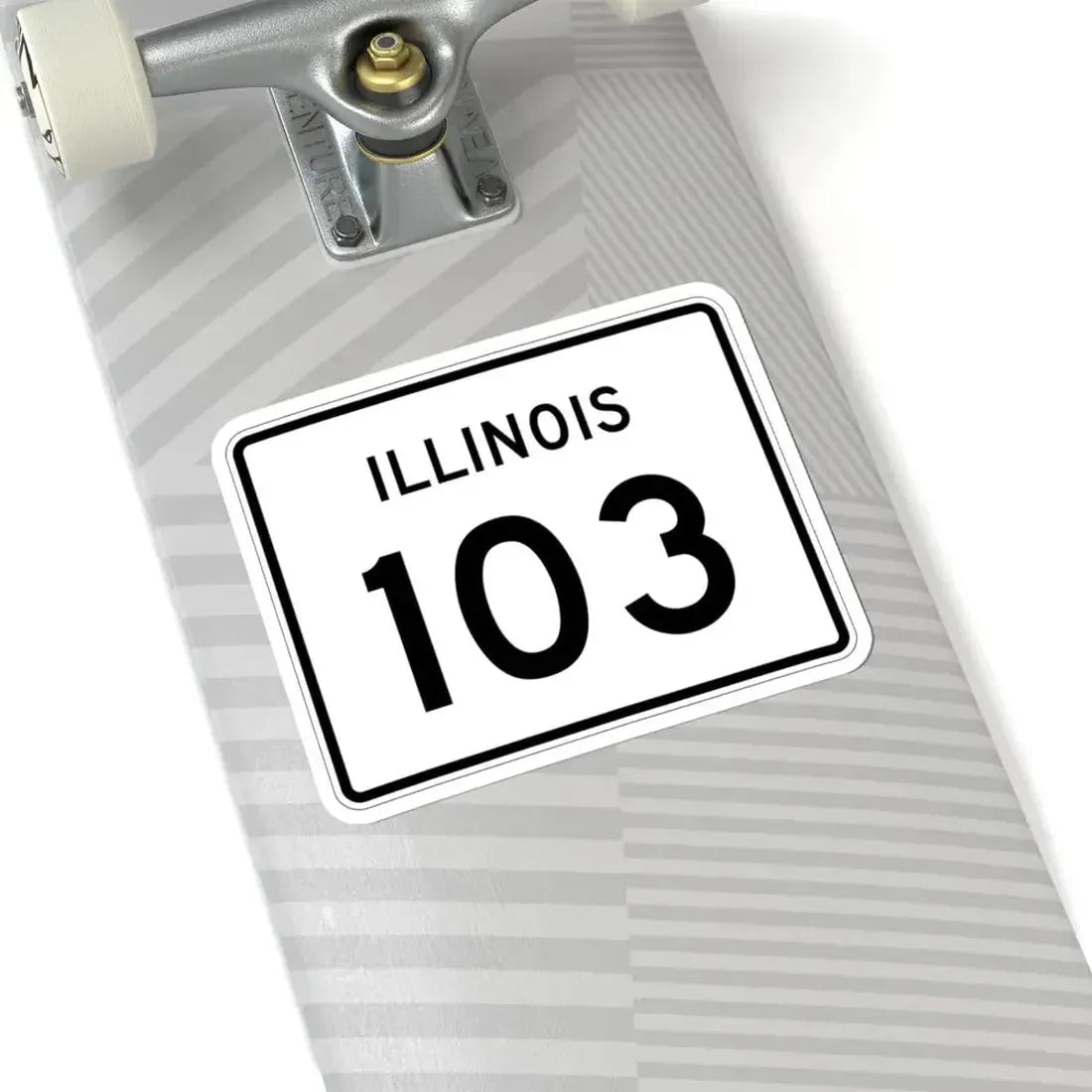 Illinois 103 (Illinois) (Road Sign) STICKER Vinyl Kiss-Cut Decal - The Sticker Space