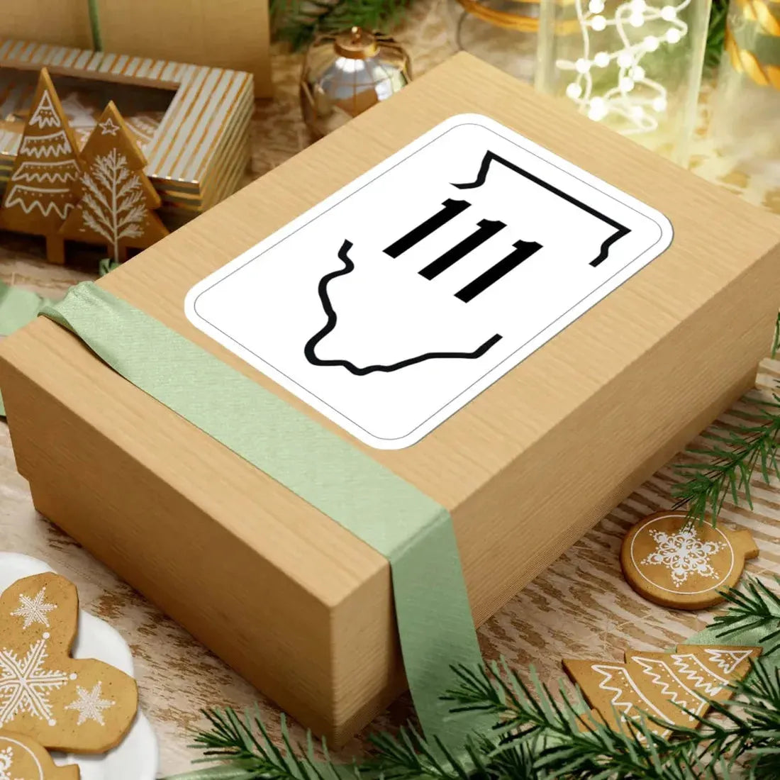 Illinois 111 1950 (Illinois) (Road Sign) STICKER Vinyl Kiss-Cut Decal - The Sticker Space