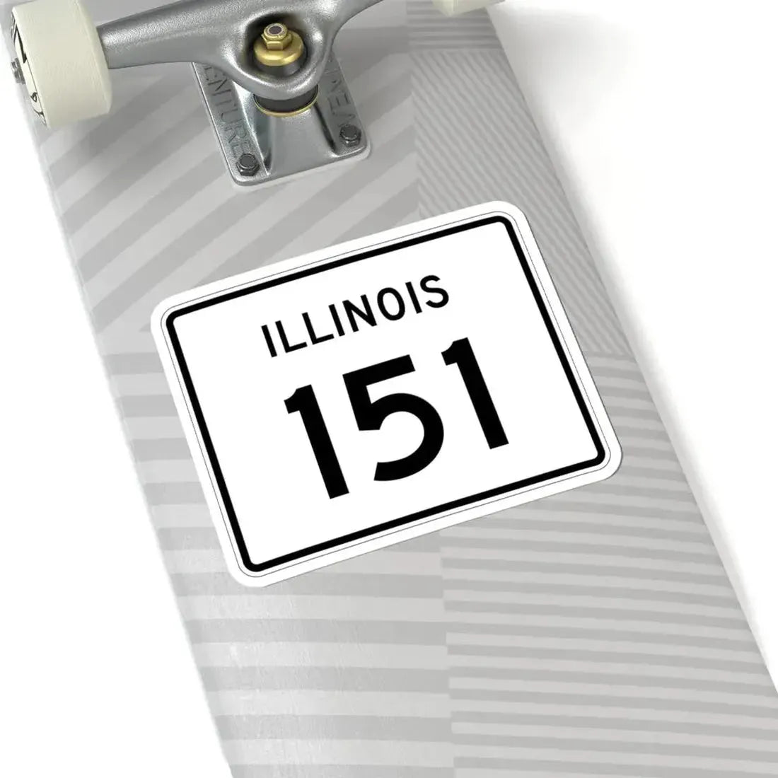 Illinois 151 (Illinois) (Road Sign) STICKER Vinyl Kiss-Cut Decal - The Sticker Space