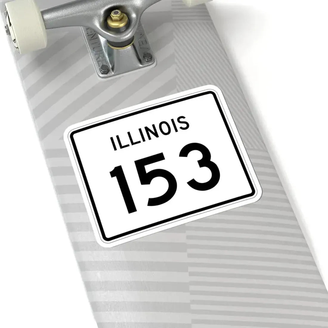Illinois 153 (Illinois) (Road Sign) STICKER Vinyl Kiss-Cut Decal - The Sticker Space